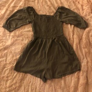 Olive Green Romper